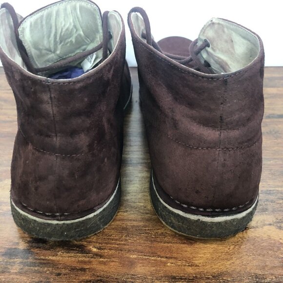 UGG Men's SZ 11.5 Leighton Leather Suede Chukka‎ Boots Mauve Dark Purple 1005487 - Picture 3 of 9